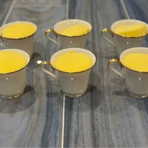 LENOX ETERNAL Coffee Cups Dimension 3" Footed Gold Trim Fine China Lot of 12